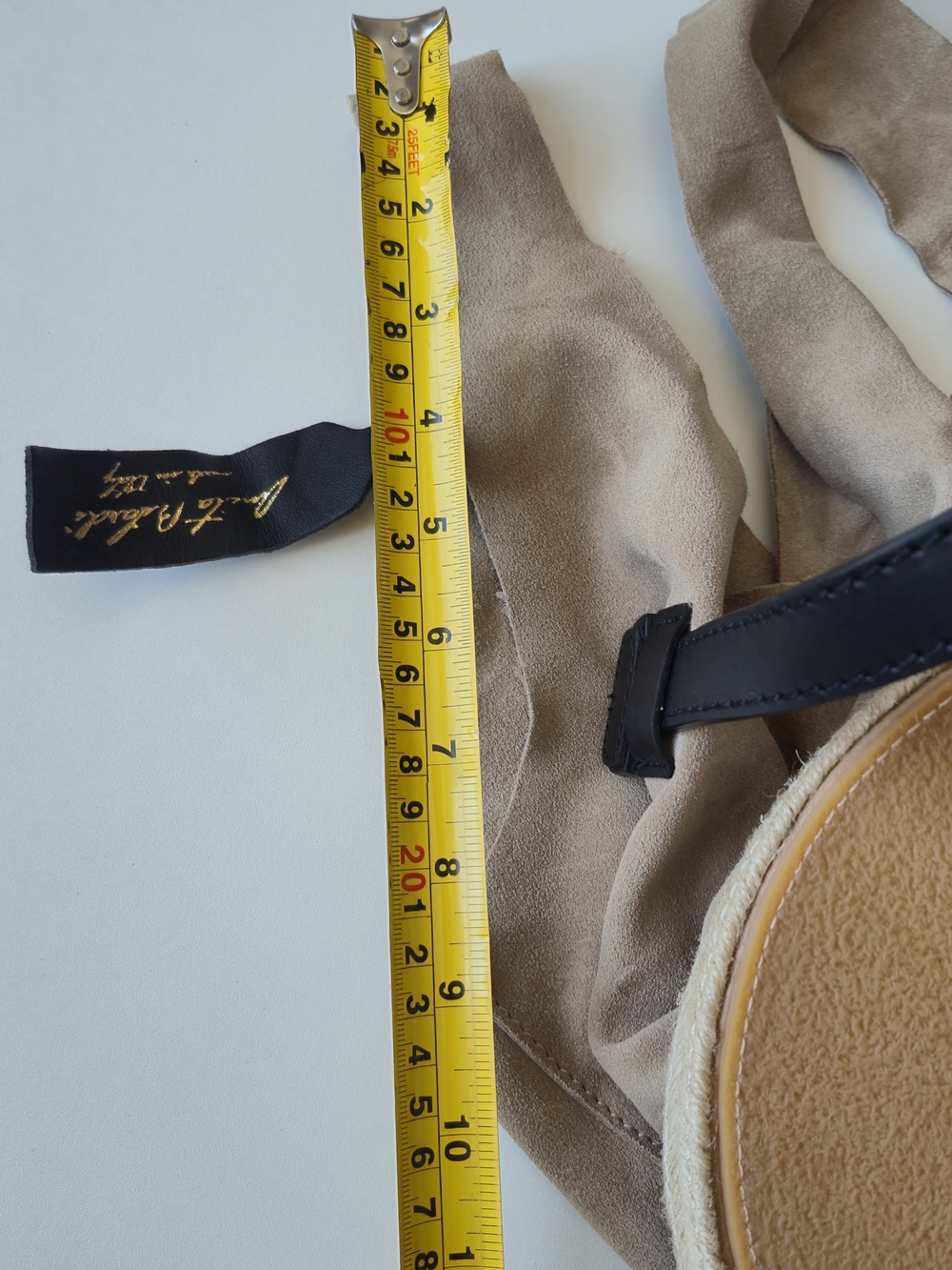 Anita Bilardi Tan Suede Espadrille Bucket, Shoulder, Bag Italy, Quiet Luxury - Picture 15 of 15